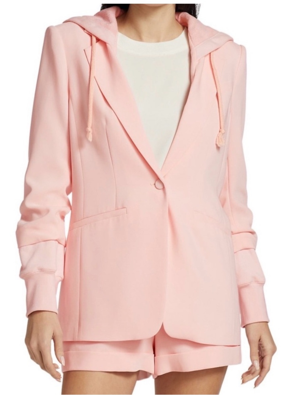 NWT Cinq a Sept Women's Pink Hooded Jacket